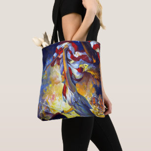  patriottische dame liberty American Flag Eagle Tote Bag