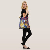 patriottische dame liberty American Flag Eagle Tote Bag (Op model)