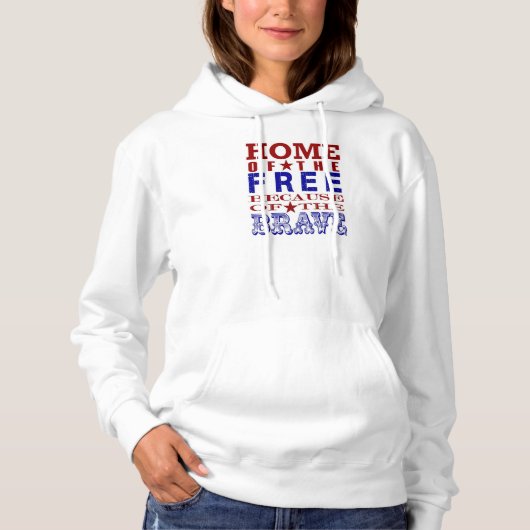 Patriottische dameshoodie hoodie (Voorkant)