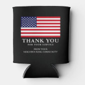 Patriottische dank blikjeskoeler (Voorkant)