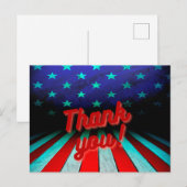 Patriottische Dank je! Briefkaart (Voorkant / Achterkant)