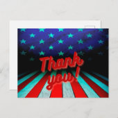 Patriottische dank je wel! briefkaart (Voorkant / Achterkant)