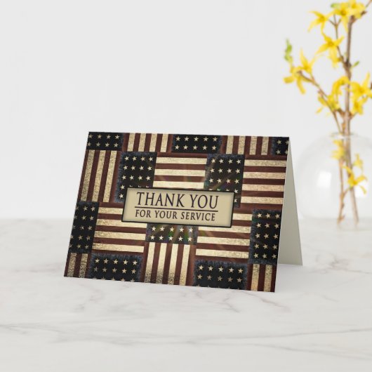 Patriottische dank voor uw service, Vlaggen van de Kaart (Gele Bloem)