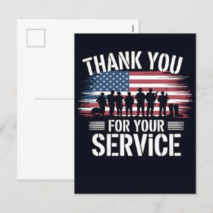 Patriottische Dankkaart voor Veteranen 2025 Feestdagenkaart