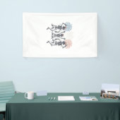 Patriottische Dansende Skelet Vuurwerk Vintage T-s Spandoek (Beurs)