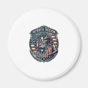 Patriottische Dartsspeler Vector Graphic T-shirt Magneet
