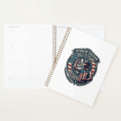 Patriottische Dartsspeler Vector Graphic T-shirt Planner (Display)