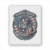 Patriottische Dartsspeler Vector Graphic T-shirt Sticker (Voorkant)