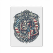 Patriottische Dartsspeler Vector Graphic T-shirt Sticker (Voorkant)