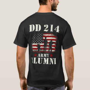 Patriottische DD 214 Alumni DD214 Militaire Vetera T-shirt