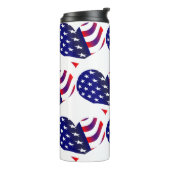 Patriottische de Strepen van de Sterren van de Thermosbeker (Gedraaid links)