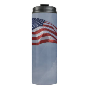Patriottische de Strepen van de Sterren van de Thermosbeker