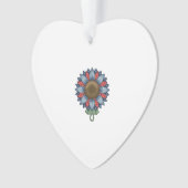 Patriottische Denim Zonnebloem Ornament Vintage (voorkant)