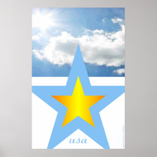 Patriottische Design "VS" Poster