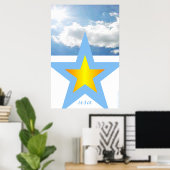 Patriottische Design "VS" Poster (Thuiskantoor)