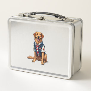 Patriottische Diensthond Goud Retriever Shirt 4