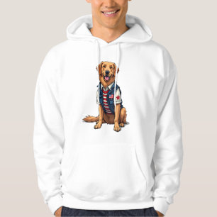 Patriottische Diensthond Goud Retriever Shirt 4