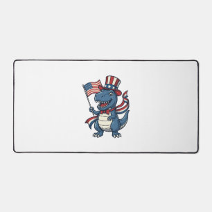 Patriottische Dinosaur Vintage Vector T-shirt Ontw Bureaumat