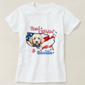 Patriottische doedel hond shirt (Design voorkant)