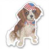 Patriottische Dog Sticker (Voorkant)