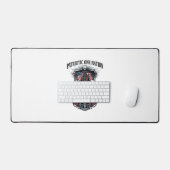 Patriottische Dolle Weg 1776 Krijger Zombie Apocal Bureaumat (Keyboard & Muis)