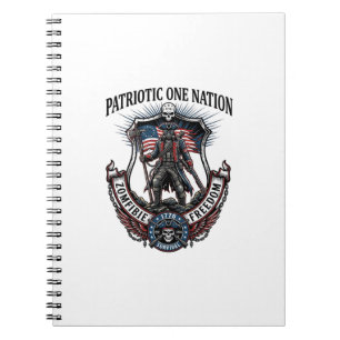 Patriottische Dolle Weg 1776 Krijger Zombie Apocal Notitieboek