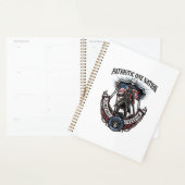 Patriottische Dolle Weg 1776 Krijger Zombie Apocal Planner (Display)