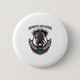 Patriottische Dolle Weg 1776 Krijger Zombie Apocal Ronde Button 5,7 Cm