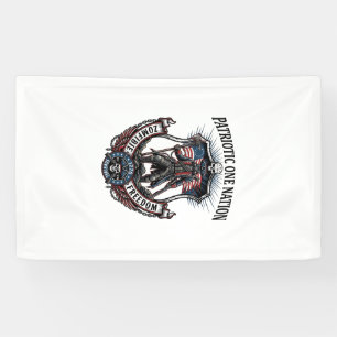 Patriottische Dolle Weg 1776 Krijger Zombie Apocal Spandoek