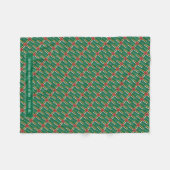 Patriottische DOMINICA FLAG  scripts Fleece Deken (Voorkant (Horizontaal))