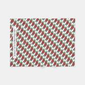 Patriottische DOMINICA MAP scripts Fleece Deken (Voorkant (Horizontaal))