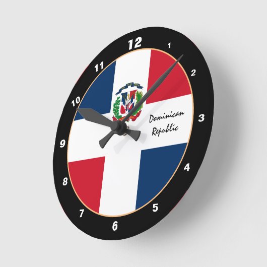 Patriottische Dominicaanse vlag, Dominicaanse Repu Ronde Klok (Hoek)