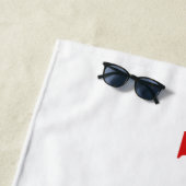 Patriottische Donald Trump 2024 Strandlaken (In situ)