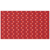 Patriottische donkerrode witte marineblauwe sterre tafelkleed (Voorkant (Horizontaal))