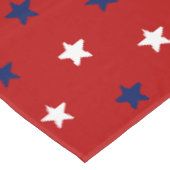 Patriottische donkerrode witte marineblauwe sterre tafelkleed (Gekanteld)