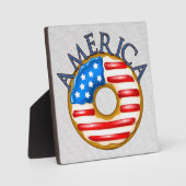 Patriottische Donut/Doughnut Fotoplaat (Voorkant)