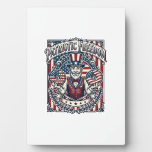 Patriottische Donut Liefhebber Vector Grafische T- Fotoplaat