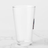 Patriottische Donut Liefhebber Vector Grafische T- Glas (Rechts)