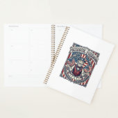 Patriottische Donut Liefhebber Vector Grafische T- Planner (Display)