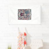Patriottische Donut Liefhebber Vector Grafische T- Spandoek (Insitu)