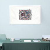 Patriottische Donut Liefhebber Vector Grafische T- Spandoek (Beurs)