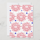 Patriottische Doodle-onafhankelijkheidsdag BBQ Kaart (Achterkant)