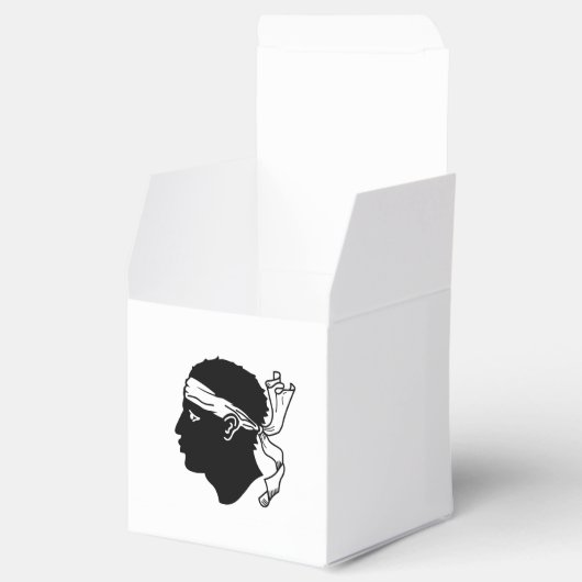 Patriottische doos met vlag van Corsica Bedankdoosjes (Geopend)