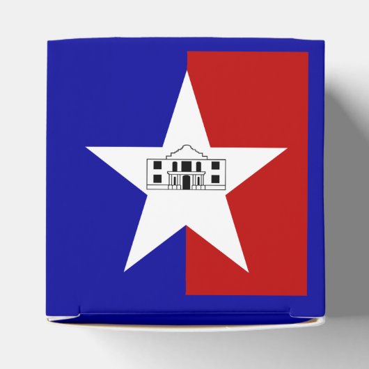 Patriottische doos met vlag van San Antonio Bedankdoosjes (Bovenkant)