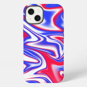 "Patriottische Draaikolk: De Rode, Witte en Blauwe iPhone 13 Hoesje