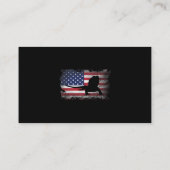 Patriottische draak American Flag Cool Bearde Visitekaartje (Achterkant)