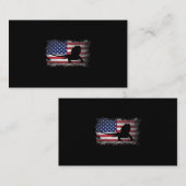 Patriottische draak American Flag Cool Bearde Visitekaartje (Voorkant / Achterkant)