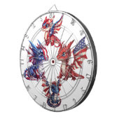 patriottische draak dartbord (Voorkant Rechts)