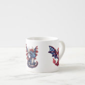 patriottische draak espresso kop (Voorkant rechts)