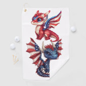 patriottische draak golfhanddoek (Insitu)